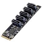ST532 M.2 NGFF To 5 Ports SATA3.0 Hard Disk Expansion Card Adapter In Stock - 1