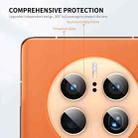For Huawei Mate 50 Pro ENKAY 9H Rear Camera Aluminium Alloy Tempered Glass Film(Golden) - 3