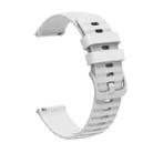 For Samsung Galaxy Gear S2 Classic 20mm Wavy Dotted Solid-Color Silicone Watch Band(White) - 3