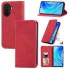 For Huawei Enjoy 50 Retro Skin Feel Magnetic Leather Phone Case(Red) - 1