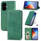 For Tecno Camon 19 Retro Skin Feel Magnetic Leather Phone Case(Green) - 1