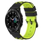 For Samsung  Galaxy Watch4 Classic 42mm 20mm Two-Color Silicone Watch Band(Black+Grey) - 1