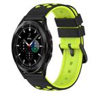 For Samsung  Galaxy Watch4 Classic 46mm 20mm Two-Color Silicone Watch Band(Black+Grey) - 1