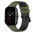 For Amazfit GTS 2 20mm Two-Color Silicone Watch Band(Red+Black) - 1