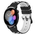 For Huawei Watch GT3 42mm 20mm Two-Color Silicone Watch Band(Pink+White) - 1