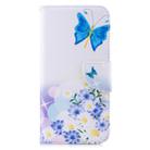 Colored Drawing Pattern Horizontal Flip Leather Case for Huawei Mate 20 Lite, with Holder & Card Slots & Wallet(Two Butterflies) - 1