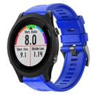 For Garmin Forerunner 935 Metal Buckle Solid Color Silicone Watch Band(Sky Blue) - 1