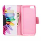 Colored Drawing Pattern Horizontal Flip Leather Case for HuaweiY5&Y5Prime,with Holder & Card Slots & Wallet(Sunflower) - 1