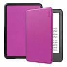 For Amazon Kindle 2022 Gen11 ENKAY Custer Texture Leather Smart Case(Purple) - 1