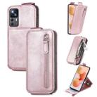 For Xiaomi 12T / 12T Pro / Redmi K50 Ultra Zipper Wallet Vertical Flip Leather Phone Case(Pink) - 1