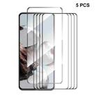 For Xiaomi 12T / 12T Pro 5pcs ENKAY Full Glue 0.26mm 9H 2.5D Tempered Glass Full Film - 1