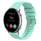 For Amazfit GTR 2 22mm Wavy Dotted Solid-Color Silicone Watch Band(Green) - 1