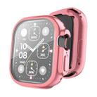 For Apple Watch Ultra 49mm ENKAY Full Coverage Electroplated Soft TPU Case with Screen Film(Pink) - 1