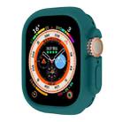 For Apple Watch Ultra 49mm ENKAY Solid Color Protective Soft TPU Frame Case(Dark Green) - 1