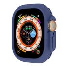 For Apple Watch Ultra 49mm ENKAY Solid Color Protective Soft TPU Frame Case(Dark Blue) - 1