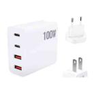 GaN 100W Dual USB + Dual USB-C/Type-C Multi Port Charger for Apple MacBook Series US / EU Plug - 1