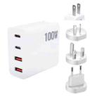 GaN 100W Dual USB + Dual USB-C/Type-C Multi Port Charger for Apple MacBook Series US / EU / UK / AU Plug - 1