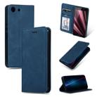 Retro Skin Feel Business Magnetic Horizontal Flip Leather Case for Sony Xperia XZ4 Compact(Navy Blue) - 1