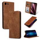 Retro Skin Feel Business Magnetic Horizontal Flip Leather Case for Sony Xperia XZ4 Compact(Brown) - 1