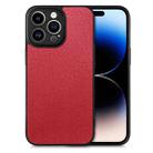 For iPhone 14 Pro Flow Color Back Cover Leather Phone Case(Red) - 1