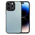 For iPhone 14 Pro Flow Color Back Cover Leather Phone Case(Blue) - 1