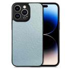 For iPhone 14 Pro Max Flow Color Back Cover Leather Phone Case(Blue) - 1