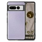 For Google Pixel 7 Flow Color Leather Back Cover Phone Case(Lavender) - 1