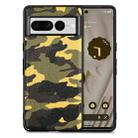 For Google Pixel 7 Pro Camouflage Leather Phone Case(Yellow) - 1