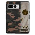 For Google Pixel 7 Pro Camouflage Leather Phone Case(Brown) - 1