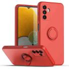 Ring Kickstand Silicone Phone Case For Samsung Galaxy A14 5G(Red) - 1
