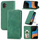 For Samsung Galaxy Xcover6 Pro Retro Skin Feel Magnetic Leather Phone Case(Green) - 1