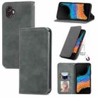 For Samsung Galaxy Xcover6 Pro Retro Skin Feel Magnetic Leather Phone Case(Gray) - 1