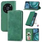 For Honor Magic4 Pro Retro Skin Feel Magnetic Leather Phone Case(Green) - 1