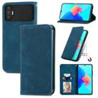 For Tecno Spark 8P Retro Skin Feel Magnetic Leather Phone Case(Blue) - 1