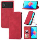 For Tecno Spark 8P Retro Skin Feel Magnetic Leather Phone Case(Red) - 1