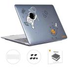 For MacBook Pro 13.3 A1706/A1989/A2159 ENKAY Hat-Prince 3 in 1 Spaceman Pattern Laotop Protective Crystal Case with TPU Keyboard Film / Anti-dust Plugs, Version:EU(Spaceman No.2) - 1