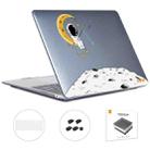 For MacBook Pro 13.3 A1706/A1989/A2159 ENKAY Hat-Prince 3 in 1 Spaceman Pattern Laotop Protective Crystal Case with TPU Keyboard Film / Anti-dust Plugs, Version:EU(Spaceman No.3) - 1