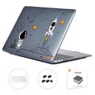 For MacBook Air 13.3 2018 A1932 ENKAY Hat-Prince 3 in 1 Spaceman Pattern Laotop Protective Crystal Case with TPU Keyboard Film / Anti-dust Plugs, Version:US(Spaceman No.1) - 1