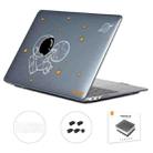 For MacBook Pro 13.3 A2251/A2289/A2338 ENKAY Hat-Prince 3 in 1 Spaceman Pattern Laotop Protective Crystal Case with TPU Keyboard Film / Anti-dust Plugs, Version:US(Spaceman No.5) - 1