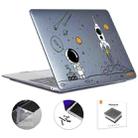 For MacBook Pro 14.2 A2442/A2779 2023 ENKAY Hat-Prince 3 in 1 Spaceman Pattern Laotop Protective Crystal Case with TPU Keyboard Film / Anti-dust Plugs, Version:EU(Spaceman No.1) - 1