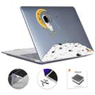 For MacBook Pro 14.2 A2442/A2779 2023 ENKAY Hat-Prince 3 in 1 Spaceman Pattern Laotop Protective Crystal Case with TPU Keyboard Film / Anti-dust Plugs, Version:EU(Spaceman No.3) - 1