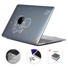 For MacBook Air 13.6 2022/2024 A2681 (M2) / A3113 (M3) ENKAY Hat-Prince 3 in 1 Spaceman Pattern Laotop Protective Crystal Case with TPU Keyboard Film / Anti-dust Plugs, Version:US(Spaceman No.5) - 1