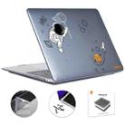 For MacBook Air 13.6 2022/2024 A2681 (M2) / A3113 (M3) ENKAY Hat-Prince 3 in 1 Spaceman Pattern Laotop Protective Crystal Case with TPU Keyboard Film / Anti-dust Plugs, Version:EU(Spaceman No.2) - 1