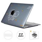 For MacBook Pro 15.4 A1707/A1990 ENKAY Hat-Prince 3 in 1 Spaceman Pattern Laotop Protective Crystal Case with TPU Keyboard Film / Anti-dust Plugs, Version:US(Spaceman No.5) - 1