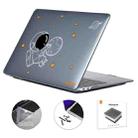 For MacBook Pro 16.2 A2485/A2880 2023 ENKAY Hat-Prince 3 in 1 Spaceman Pattern Laotop Protective Crystal Case with TPU Keyboard Film / Anti-dust Plugs, Version:US(Spaceman No.5) - 1