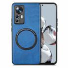 For Xiaomi 12T Solid Color Magsafe Leather Phone Case(Blue) - 1