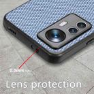 For Xiaomi 12T Carbon Fiber Texture Leather Back Cover Phone Case(Brown) - 7