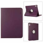 For iPad 10th Gen 10.9 2022 ENKAY Hat-Prince 360 Degree Rotation Litchi Leather Smart Tablet Case(Dark Purple) - 1