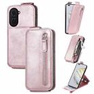 For Huawei Nova 10 Pro Zipper Wallet Vertical Flip Leather Phone Case(Rose Gold) - 1