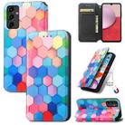 For Samsung Galaxy A14 5G CaseNeo Colorful Magnetic Leather Phone Case(Colorful Cube) - 1